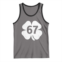 Funny Irish St Patricks Day Shamrock 67 Tank Top Six Seven 6 7 Meme Gen Alpha Slang