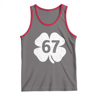 Funny Irish St Patricks Day Shamrock 67 Tank Top Six Seven 6 7 Meme Gen Alpha Slang