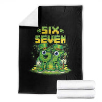 Funny Irish St Patricks Day 67 Throw Blanket Six Seven Brainrot Italian Gaming 6 7 Meme Gen Alpha Slang