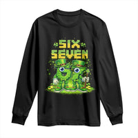 Funny Irish St Patricks Day 67 Long Sleeve Shirt Six Seven Brainrot Italian Gaming 6 7 Meme Gen Alpha Slang