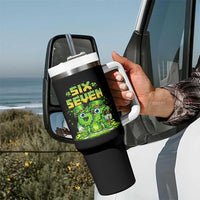 Funny Irish St Patricks Day 67 Tumbler With Handle Six Seven Brainrot Italian Gaming 6 7 Meme Gen Alpha Slang