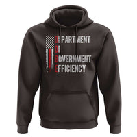 DOGE Department Of Government Efficiency Hoodie D.O.G.E. Partiotic US Flag