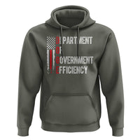 DOGE Department Of Government Efficiency Hoodie D.O.G.E. Partiotic US Flag