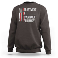 DOGE Department Of Government Efficiency Sweatshirt D.O.G.E. Partiotic US Flag