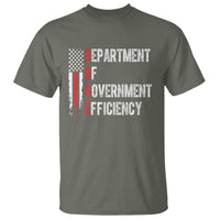 DOGE Department Of Government Efficiency T Shirt D.O.G.E. Partiotic US Flag