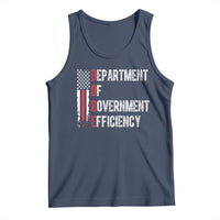 DOGE Department Of Government Efficiency Tank Top D.O.G.E. Partiotic US Flag