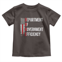 DOGE Department Of Government Efficiency Toddler T Shirt D.O.G.E. Partiotic US Flag