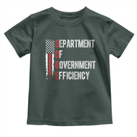 DOGE Department Of Government Efficiency Toddler T Shirt D.O.G.E. Partiotic US Flag