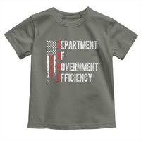 DOGE Department Of Government Efficiency Toddler T Shirt D.O.G.E. Partiotic US Flag