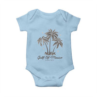 Gulf of Mexico Baby Onesie 1672 Retro Beach Vibe Palm Trees