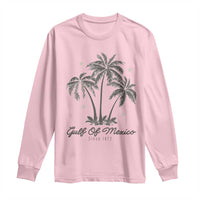 Gulf of Mexico Long Sleeve Shirt 1672 Retro Beach Vibe Palm Trees