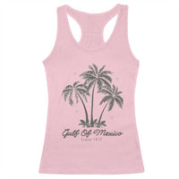 Gulf of Mexico Racerback Tank Top 1672 Retro Beach Vibe Palm Trees