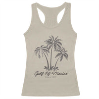 Gulf of Mexico Racerback Tank Top 1672 Retro Beach Vibe Palm Trees