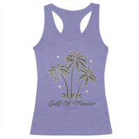Gulf of Mexico Racerback Tank Top 1672 Retro Beach Vibe Palm Trees