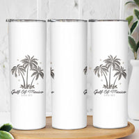Gulf of Mexico Skinny Tumbler 1672 Retro Beach Vibe Palm Trees
