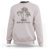 Gulf of Mexico Sweatshirt 1672 Retro Beach Vibe Palm Trees