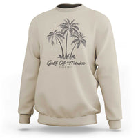 Gulf of Mexico Sweatshirt 1672 Retro Beach Vibe Palm Trees