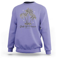 Gulf of Mexico Sweatshirt 1672 Retro Beach Vibe Palm Trees