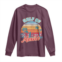 Gulf of Mexico Long Sleeve Shirt Retro Vintage Beach - Wonder Print Shop