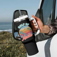 Gulf of Mexico Tumbler With Handle Retro Vintage Beach - Wonder Print Shop