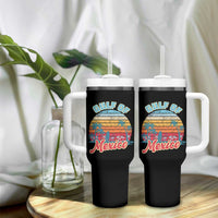 Gulf of Mexico Tumbler With Handle Retro Vintage Beach - Wonder Print Shop