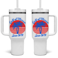 Gulf of Mexico Tumbler With Handle Since 1672 Retro Vintage 70s