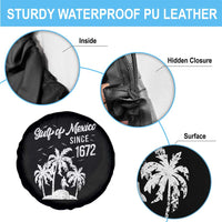 Gulf of Mexico Spare Tire Cover Since 1672 Palm Trees Beach
