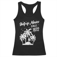 Gulf of Mexico Racerback Tank Top Since 1672 Palm Trees Beach