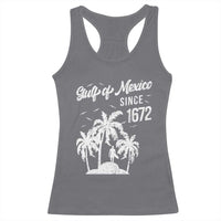 Gulf of Mexico Racerback Tank Top Since 1672 Palm Trees Beach