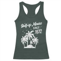 Gulf of Mexico Racerback Tank Top Since 1672 Palm Trees Beach