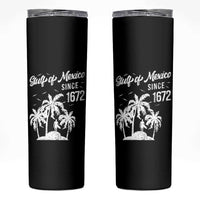 Gulf of Mexico Skinny Tumbler Since 1672 Palm Trees Beach