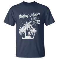 Gulf of Mexico T Shirt Since 1672 Palm Trees Beach