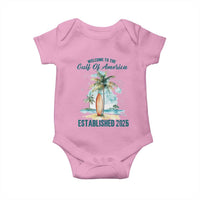 Welcome To America's Gulf Baby Onesie Established 2025 Retro Vintage Beach