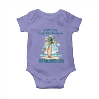 Welcome To America's Gulf Baby Onesie Established 2025 Retro Vintage Beach