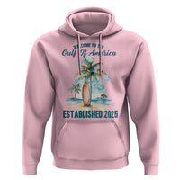 Welcome To America's Gulf Hoodie Established 2025 Retro Vintage Beach