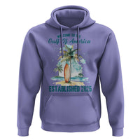 Welcome To America's Gulf Hoodie Established 2025 Retro Vintage Beach