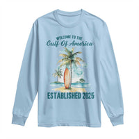 Welcome To America's Gulf Long Sleeve Shirt Established 2025 Retro Vintage Beach