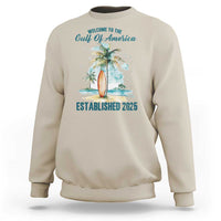 Welcome To America's Gulf Sweatshirt Established 2025 Retro Vintage Beach