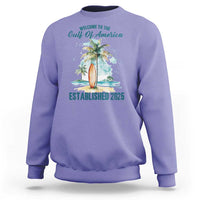 Welcome To America's Gulf Sweatshirt Established 2025 Retro Vintage Beach