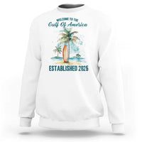 Welcome To America's Gulf Sweatshirt Established 2025 Retro Vintage Beach