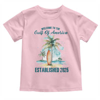 Welcome To America's Gulf Toddler T Shirt Established 2025 Retro Vintage Beach