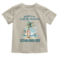 Welcome To America's Gulf Toddler T Shirt Established 2025 Retro Vintage Beach