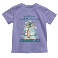 Welcome To America's Gulf Toddler T Shirt Established 2025 Retro Vintage Beach