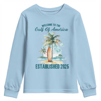 Welcome To America's Gulf Youth Sweatshirt Established 2025 Retro Vintage Beach
