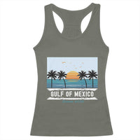 Gulf of Mexico Racerback Tank Top Retro Beach Vibes