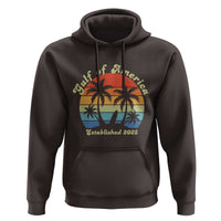 Gulf of America Hoodie Island Palm Summer Beach Vibes Established 2025