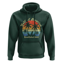 Gulf of America Hoodie Island Palm Summer Beach Vibes Established 2025