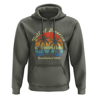 Gulf of America Hoodie Island Palm Summer Beach Vibes Established 2025