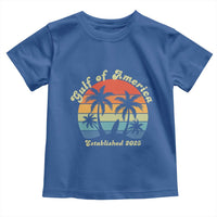 Gulf of America Toddler T Shirt Island Palm Summer Beach Vibes Established 2025