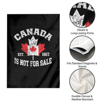 Canada is Not For Sale Garden Flag Proudly Canadian Independence Flag EST. 1867 - Wonder Print Shop